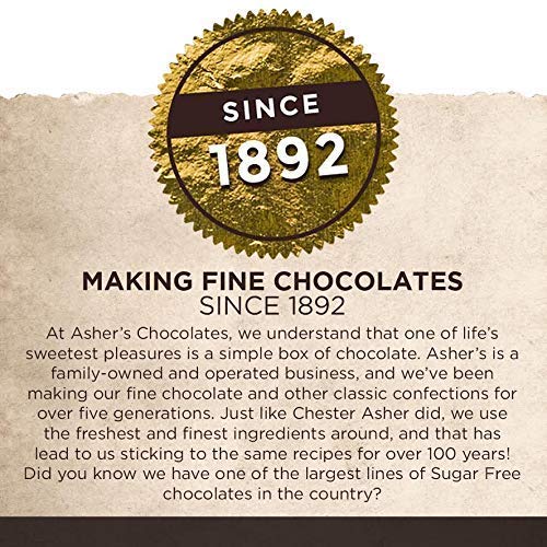 Asher's Chocolates, Sugar Free Pecan Caramel Patties, Milk Chocolate Assorted Keto Caramel Patty, Zero Sugar, Small Batches of Kosher Chocolate