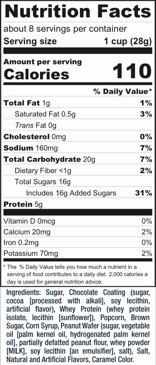 Omaha Protein Popcorn Chocolate Peanut Butter