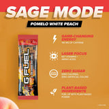 G Fuel Sage Mode Energy Powder Packets, Sugar Free, Clean Caffeine Focus Supplement, Water Mix, Pomelo Fruit + Peaches Flavor, Focus Amino, Vitamin +