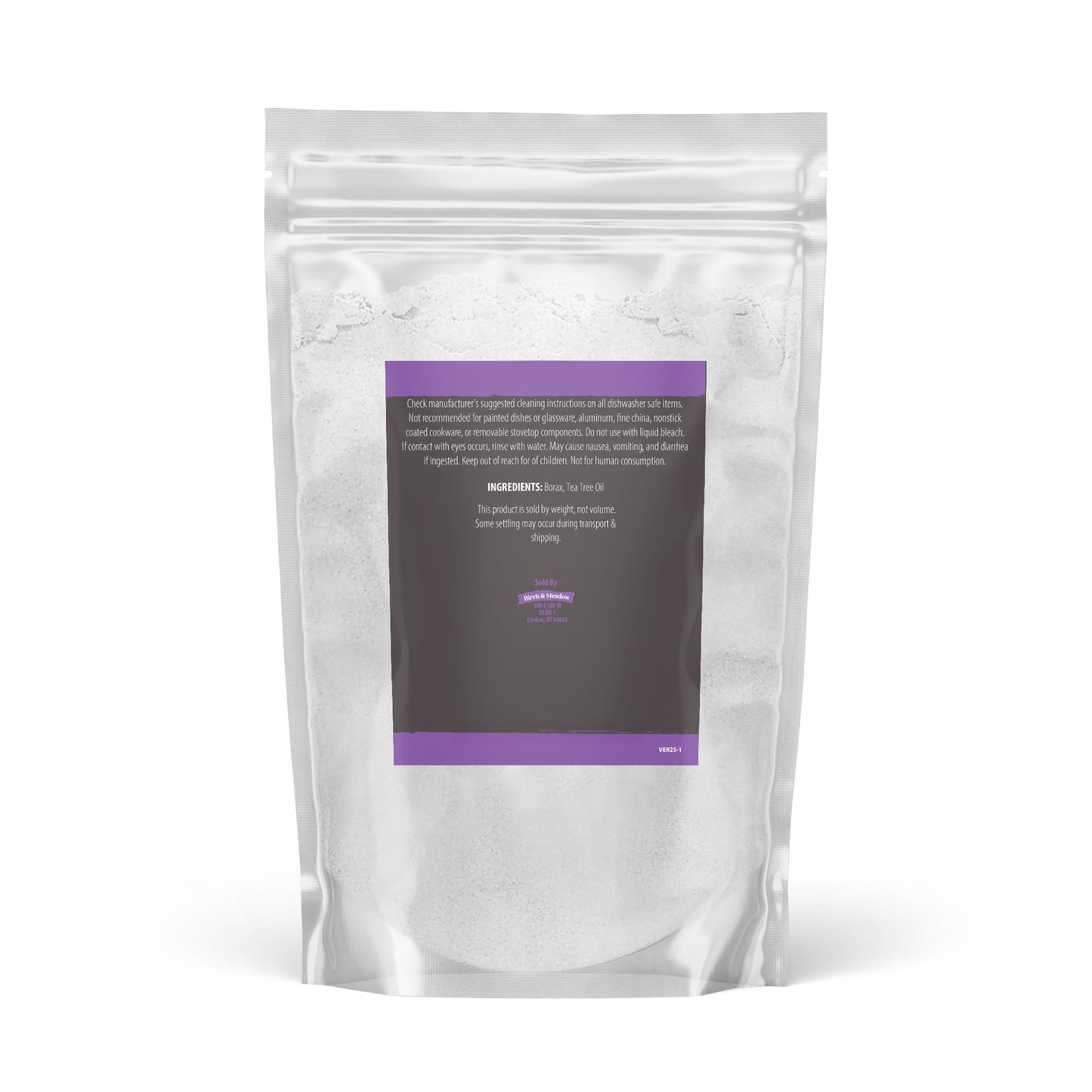 Birch & Meadow Borax with Tea Tree Essential Oil, 1.5 lb, Fresh Scent, Cleaning & Laundry