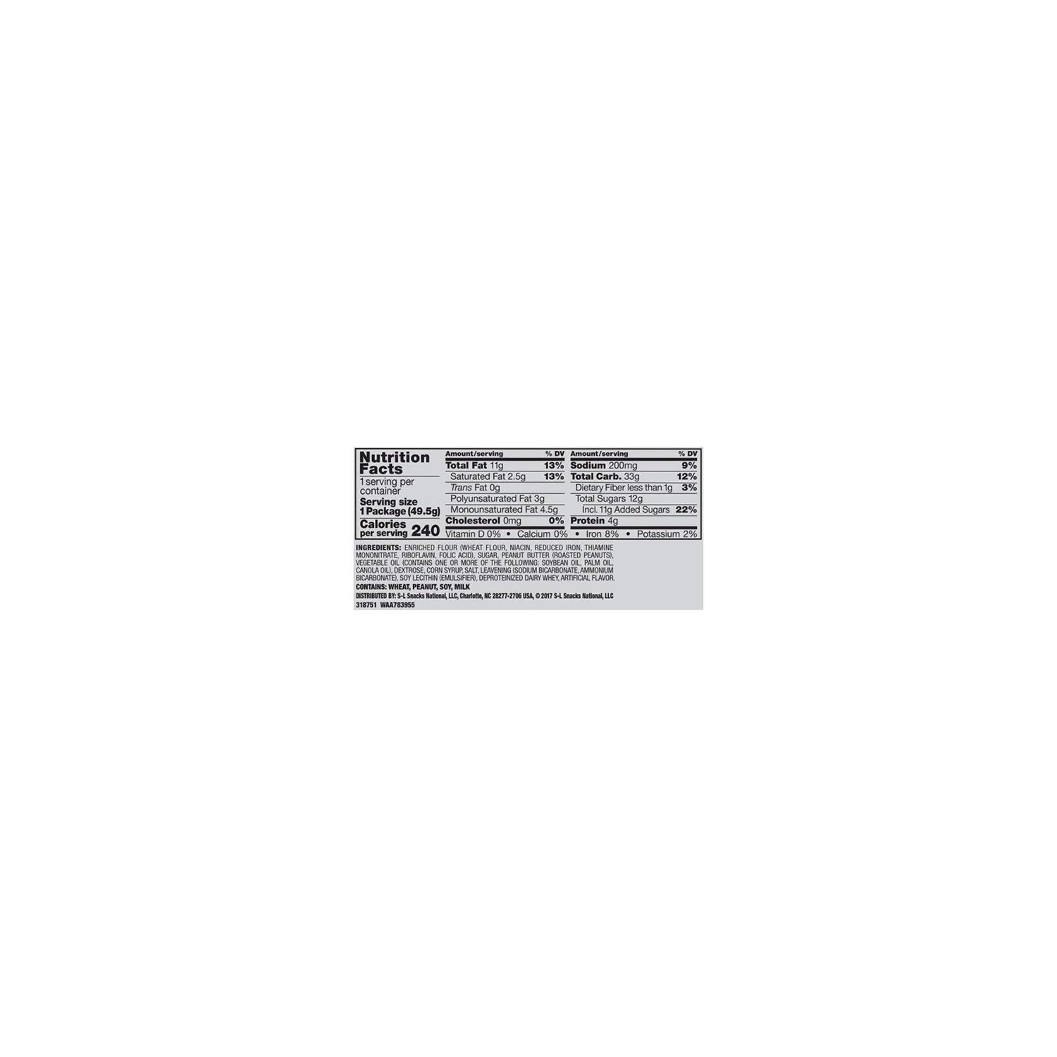 Lance Nekot Peanut Butter Cookies - 1.75 Ounce (Pack of 40)