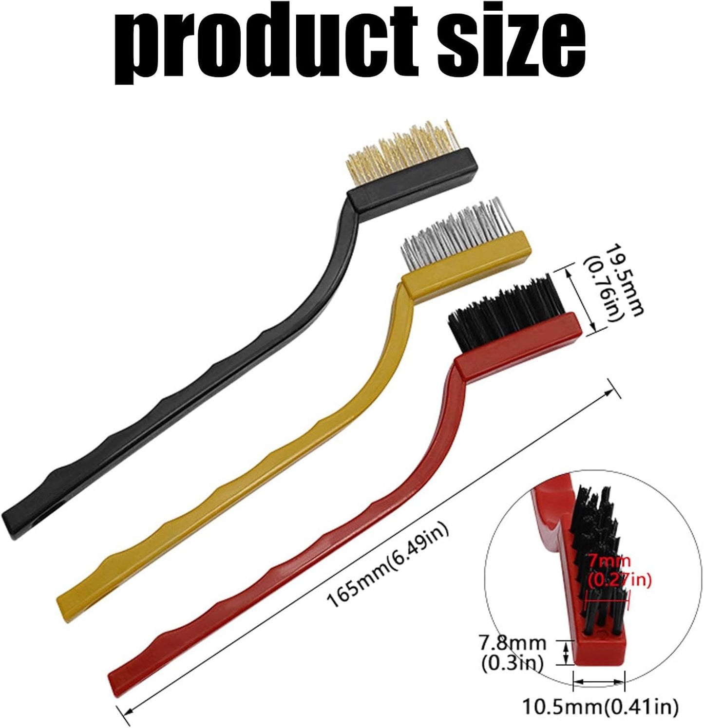 8Pcs Multicolour Kitchen Stove Cleaning Brush+Heavy Duty Scraper Tool Set for Gas Burners Cooktop Pot Pan Brass,Stainless Steel and Nylon Brush Head