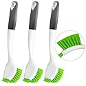 ITTAHO 3 Pack Dish Brush,Dish Scrub Brush, Kitchen Scrub Brush for Cleaning Dishes, Double Sided Bristles Scrubber Cleaner