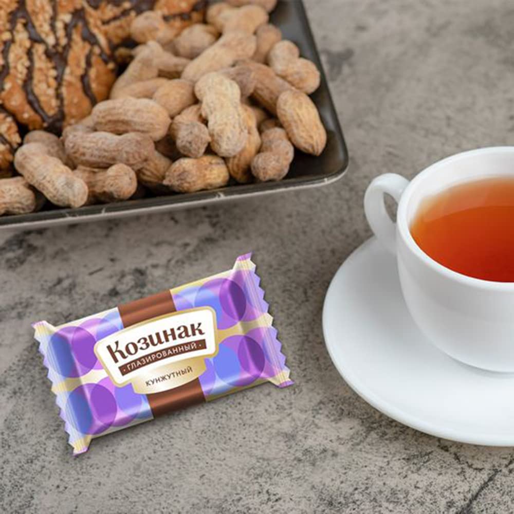 Delicious Eastern European Sweets - Mini Peanuts and Sunflower Seed Halva and Mini Sunflower Seeds and Sesame Kozinaki Chocolate Glazed Bars Assorted