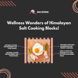 SALT N SOUL Himalayan Salt Block for Grilling Size 8x8x1 | Salt Block for Cooking, Serving, and Cutting | Cooking Salt Stone | Himalayan Salt Plate