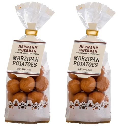 Hermann the German Marzipan Potatoes Imported Confections - 5.29 Ounce Bag / 150 grams (Pack of 2)