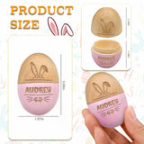 Personalized Wooden Easter Egg 2026 Engraved with Name, Custom Easter Eggs for Kids & Toddlers, Unique Easter Basket Decoration Gifts