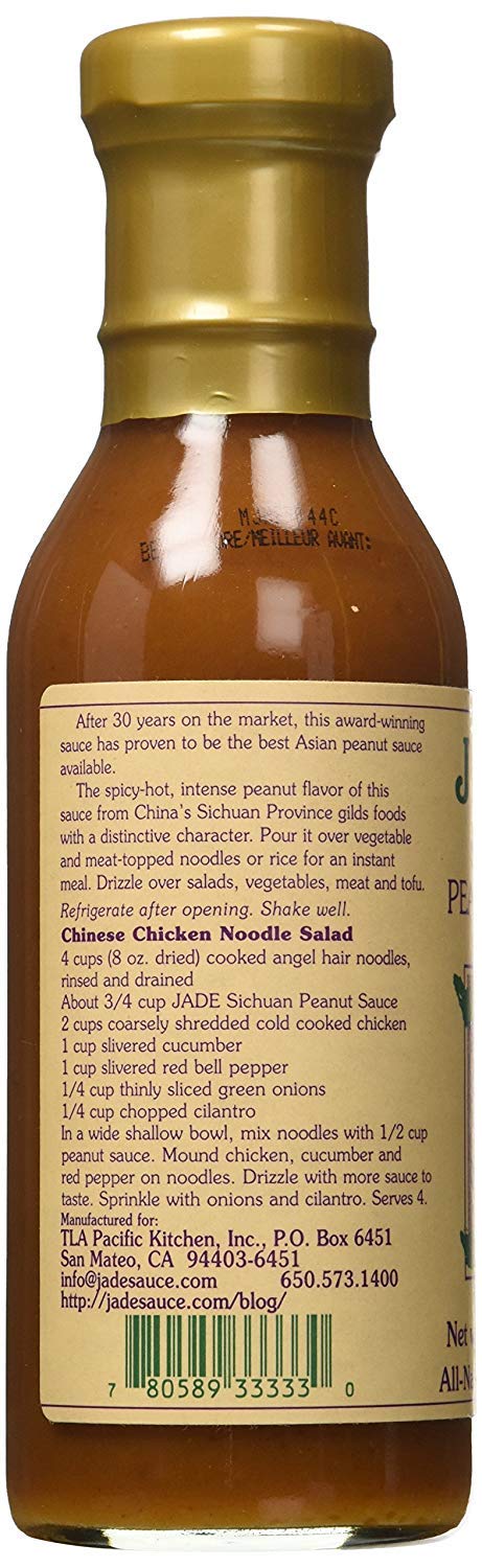 Jade All-Natural Sichuan Peanut Sauce, 13.5 oz., 12 Pack