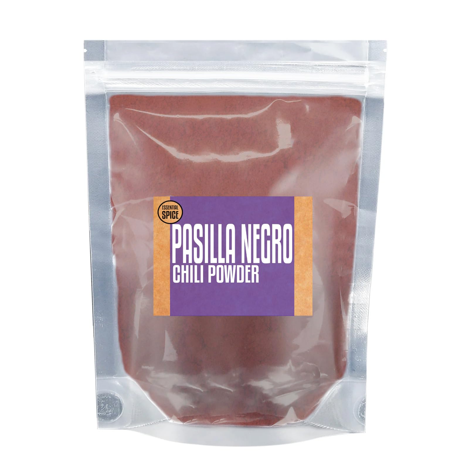 Essential Spice Pasilla Negro Chili Powder - Rich, Smoky & Mildly Sweet Flavor - Ground Dried Chilies for Moles, Marinades, Stews & Mexican Cuisine (1
