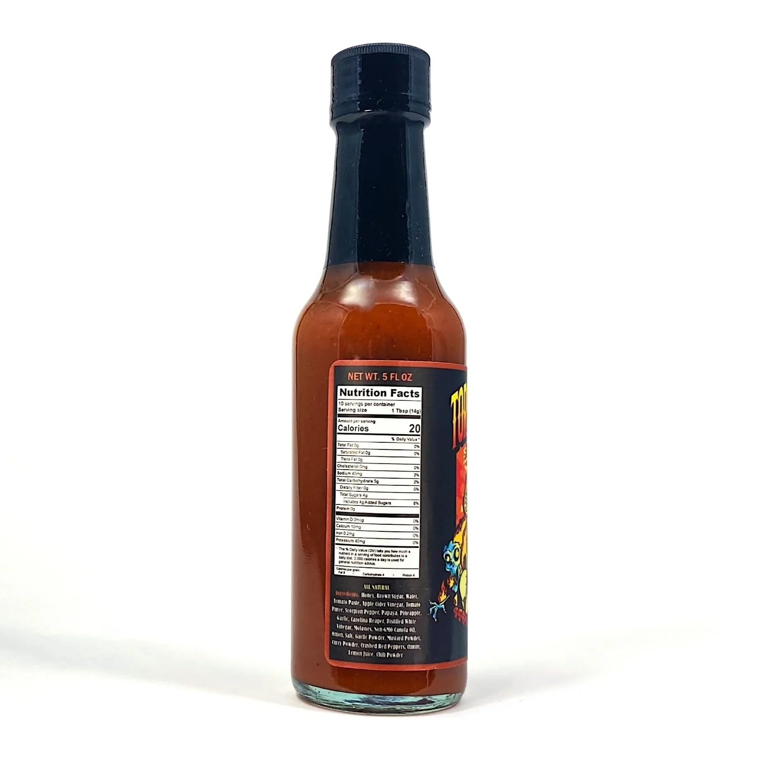 Torchbearer Sauces Brimestone TorchedStone Thai XXX Hot Sauce, Heat Level 6 - Fiery Carolina Reaper and Scorpian Pepper Thai Curry with Fruity Hints