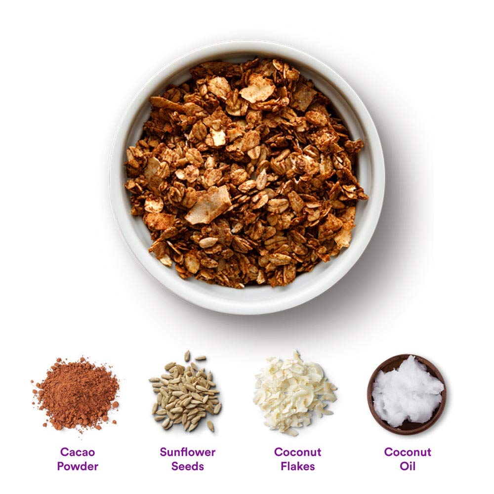 gr8nola CACAO CRISP - Healthy, Low Sugar, Vegan Bulk Granola Cereal - Made with Superfoods Cacao, Coconut, and Sunflower Seeds, Soy Free, Dairy Free