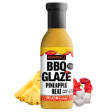 Kosmos Q Pineapple Heat BBQ Glaze, Sweet and Spicy Glaze for Ribs, Chicken, Pork, and Brisket, Thick Competition-Style BBQ Glaze with Real Pineapple