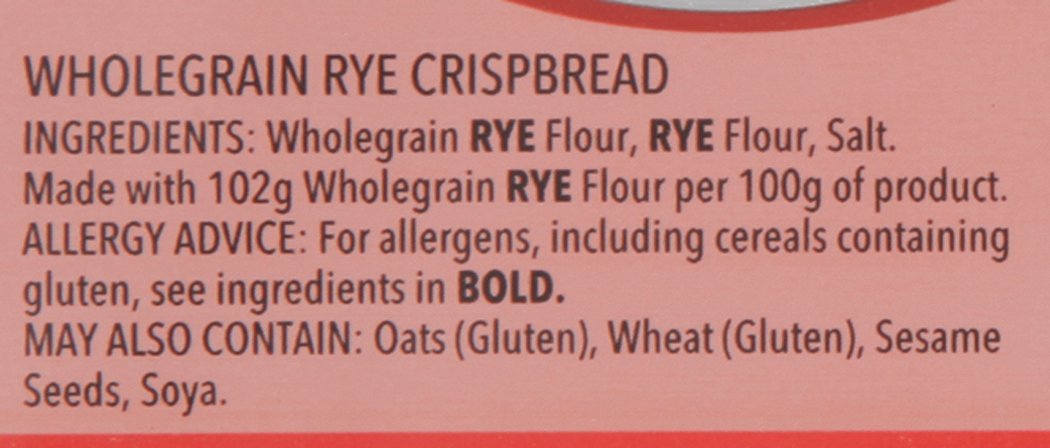 Ryvita Original Rye Crispbread (250g)