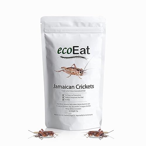 ecoEat Edible Insects Jamaican Crickets (Gryllus assimilis) 15g Bag - Edible Snack Gift