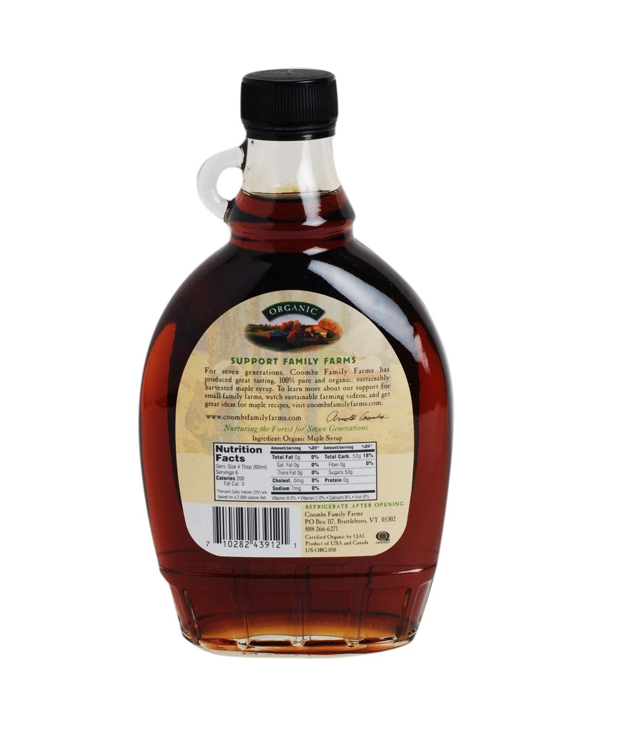 Coomb's Maple Syrup, Og, Gr B, Glass, 12-Ounce