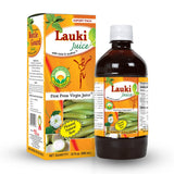 BASIC AYURVEDA Lauki (Bottle Gourd) Juice with Holy Basil & Mint Leaves | 32.46 Fl Oz (960ml) | Supports Digestion & Hair Health | Herbal Detox