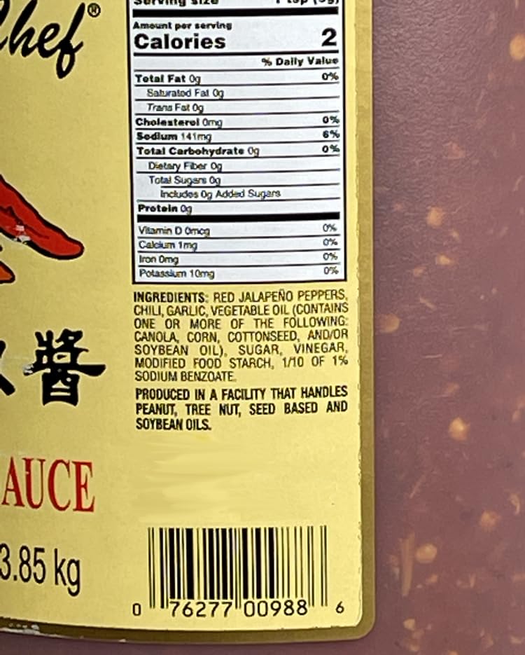 Heavenly Chef Hunan Red Chili Sauce, 128 Oz (1 Gallon)