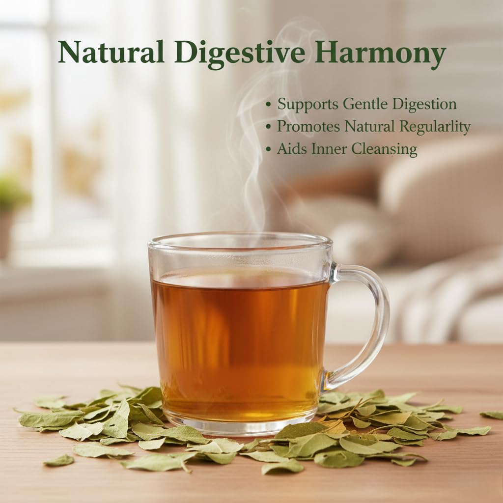 Senna Leaves Tea, Dried Herbal Tea, 100% Natural - 3.53 oz (100g) | Loose Leaf Dried Senna Alexandrina, Non-GMO, Caffeine-Free