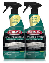 Weiman Disinfectant Granite Daily Clean & Shine - (2 Pack) Safely Clean Disinfect and Shine Granite Marble Soapstone Quartz Quartzite Slate Limestone