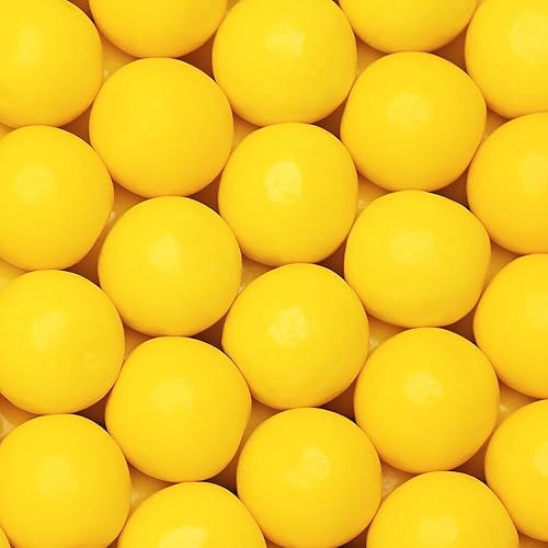 Gumballs for Gumball Machine Refill - 1 Inch Bubble Gum 1.7 LB - Banana Bubble Gum Yellow Gum Balls - Chewing Gum for Kids - 2 Packs