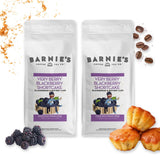 Barnie's Coffee Very Berry Blackberry Shortcake Ground Coffee with Blackberry and Buttery Cake Flavor, Medium Roasted Arabica Coffee Beans, 12 oz Bag