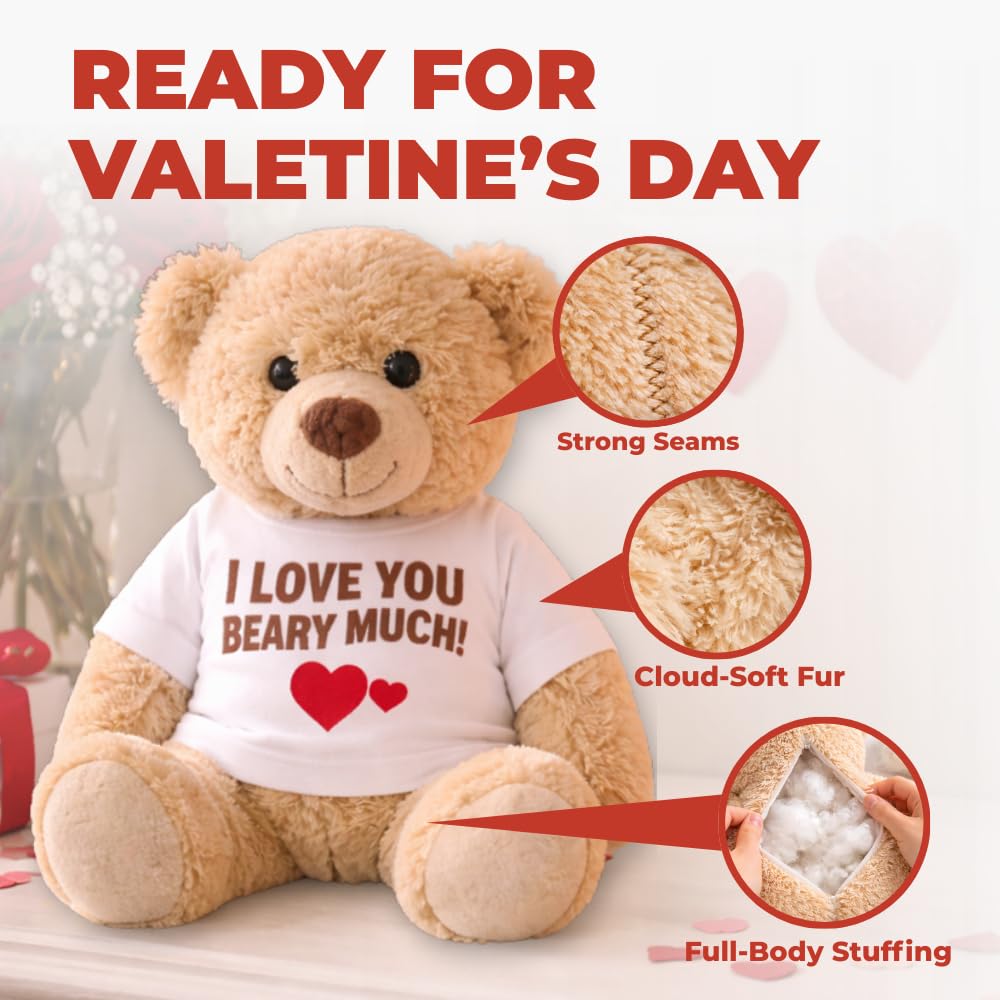 Movie Night Popcorn and Candy Gift Basket - Plus 13.5 Inch Plush Teddy Bear Custom T-Shirt - Perfect for a Cozy and Fun Evening at Home or the Theater