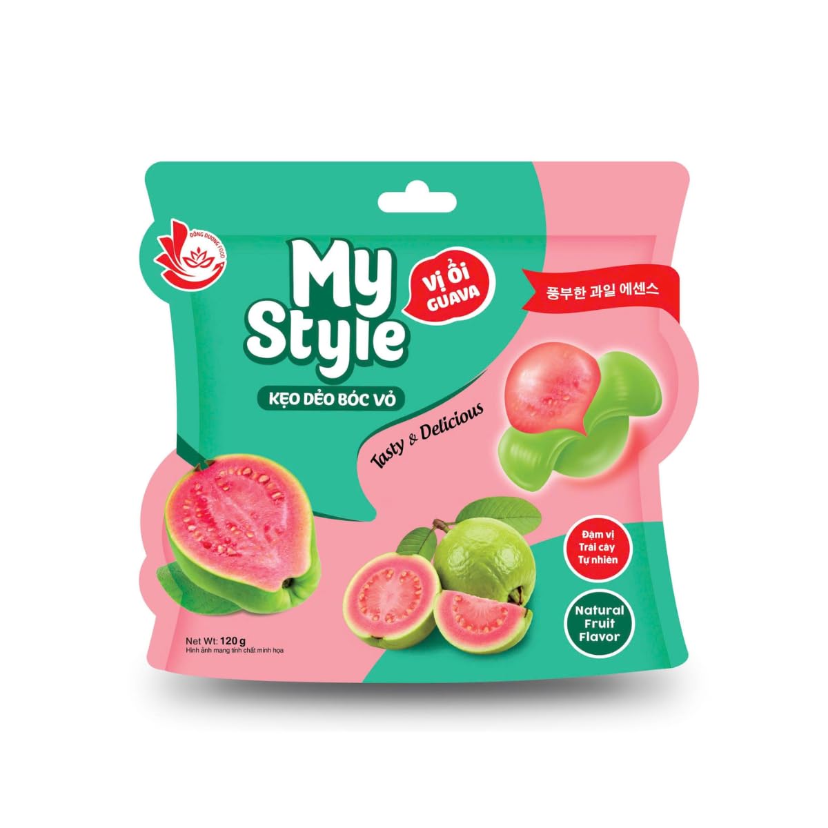 My Style 3D Peelable Gummy Candy - Authentic Vietnamese Tropical Fruit Candy, 4.23 oz (120g) Bag, Assorted Fruit Flavors, Made with Real Fruit Juice
