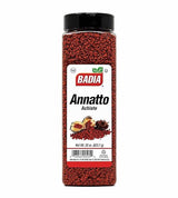 Badia Whole Annatto 22 oz - Warm, Peppery, Slightly Nutty Flavor - Achiote Seeds for Natural Color & Seasoning