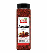Badia Whole Annatto 22 oz - Warm, Peppery, Slightly Nutty Flavor - Achiote Seeds for Natural Color & Seasoning