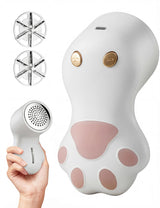 Cute Cat Paw Fabric Shaver, 3-Speed Lint Remover for Clothes, Sweaters, Couches, 2 Extra Blades for Effective Fuzz and Bobble Remove Pilling on All