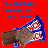 Crunchy Mini Bars -1.5 lbs Individually Wrapped Crunchy Bars, Perfect for Snacking, Sharing, and Parties - Delicious Milk Chocolate with Crisped