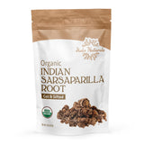 Halo Naturals Organic Sarsaparilla Root Cut & Sifted (Indian), 4 Ounces (Hemidesmus indicus) USDA Certified | Resealable Pouch| Packaged in The USA