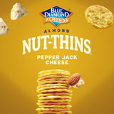 Blue Diamond Almonds Nut Thins Cracker Crisps, Pepper Jack Cheese, 4.25 Ounce (Pack of 12)