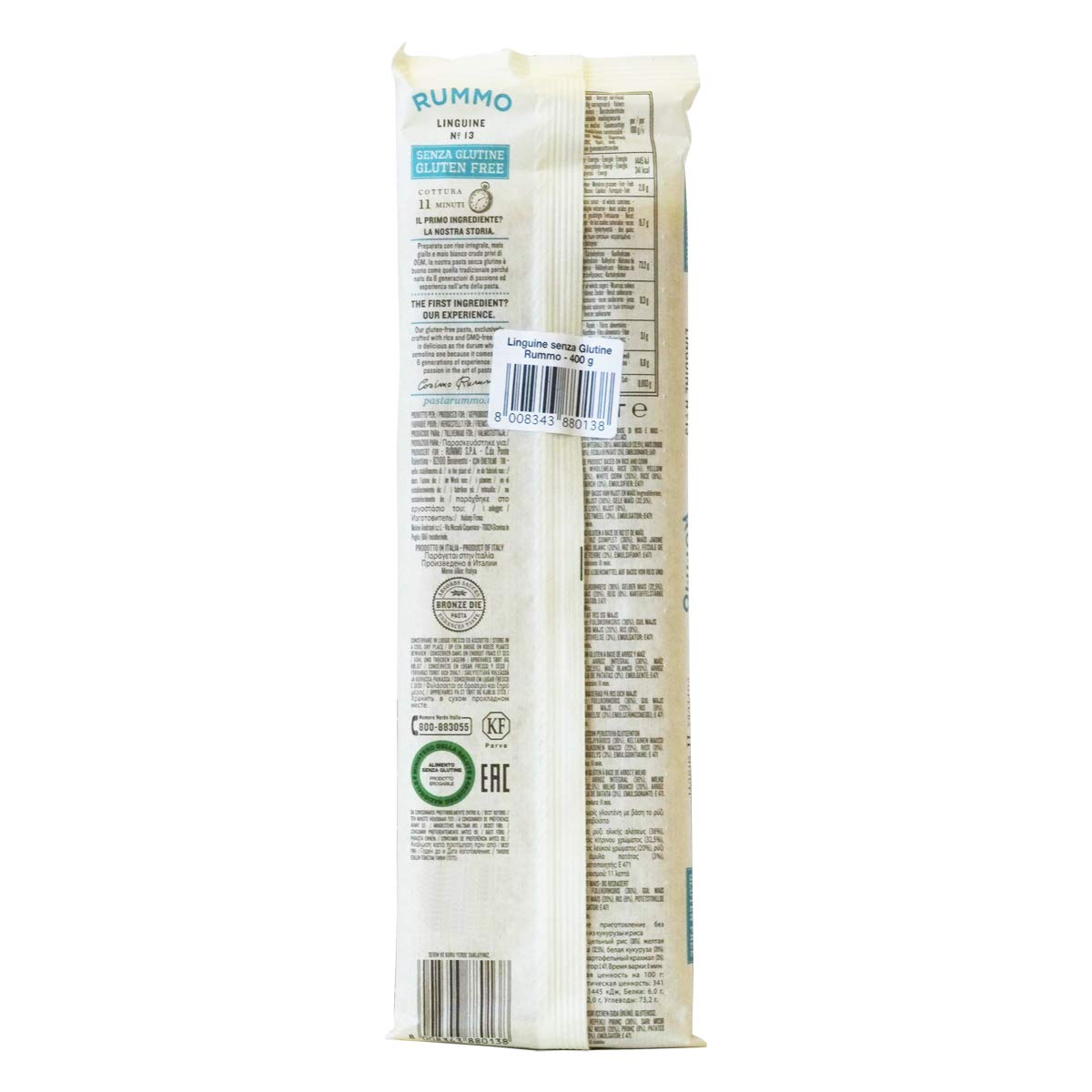 Rummo Linguine N ° 13 | Italian Gluten Free Pasta | 14 Ounce | Pack of 6