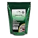 Hibiscus Tea Bags 100 Bags Total Caffeine-Free Hibiscus Sabdariffa Flowers Bursting With All-Natural Vitamins & Minerals in Pouch by Zokiva