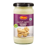 Shan Ginger Paste 10.93 oz (310g) - Traditional Taste Enhancing Cooking Paste from Fresh Ground Ginger - Suitable for Vegetarians - Airtight Glass Jar