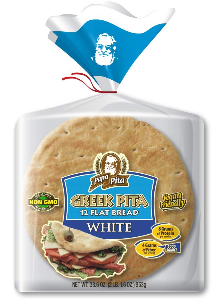 Papa Pita Greek Pita Flat Bread White 12 ct (33.6 oz total)
