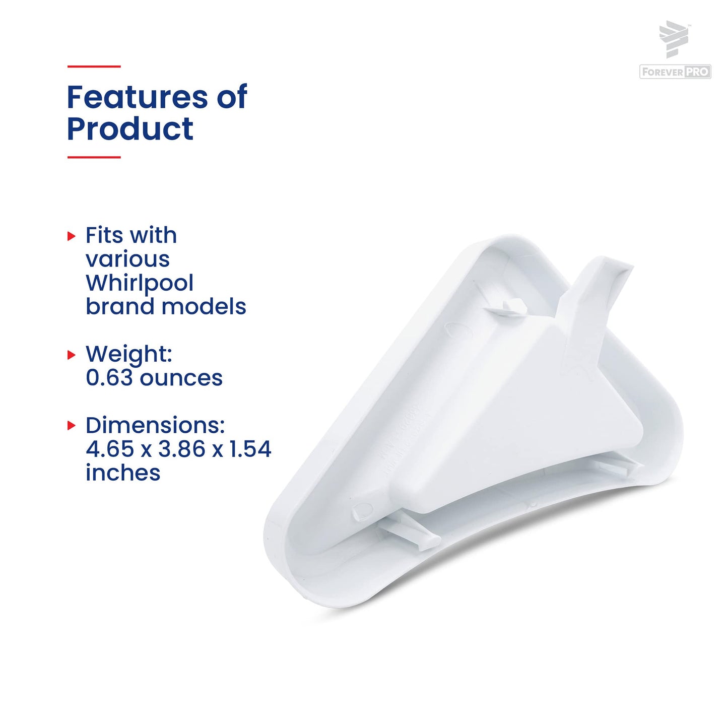 ForeverPRO WP3362952 Bleach Dispenser Cup for Whirlpool Washer 3362952 3136 3362952D 387028