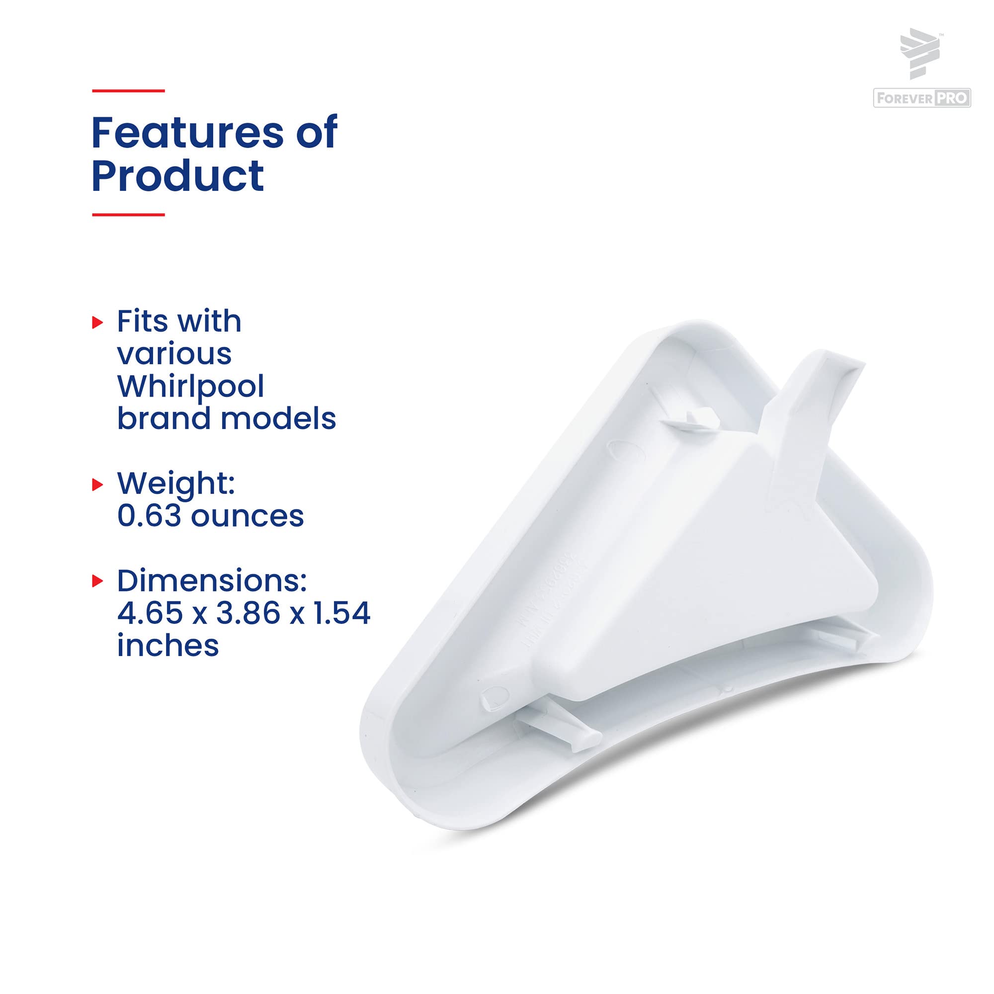 ForeverPRO WP3362952 Bleach Dispenser Cup for Whirlpool Washer 3362952 3136 3362952D 387028