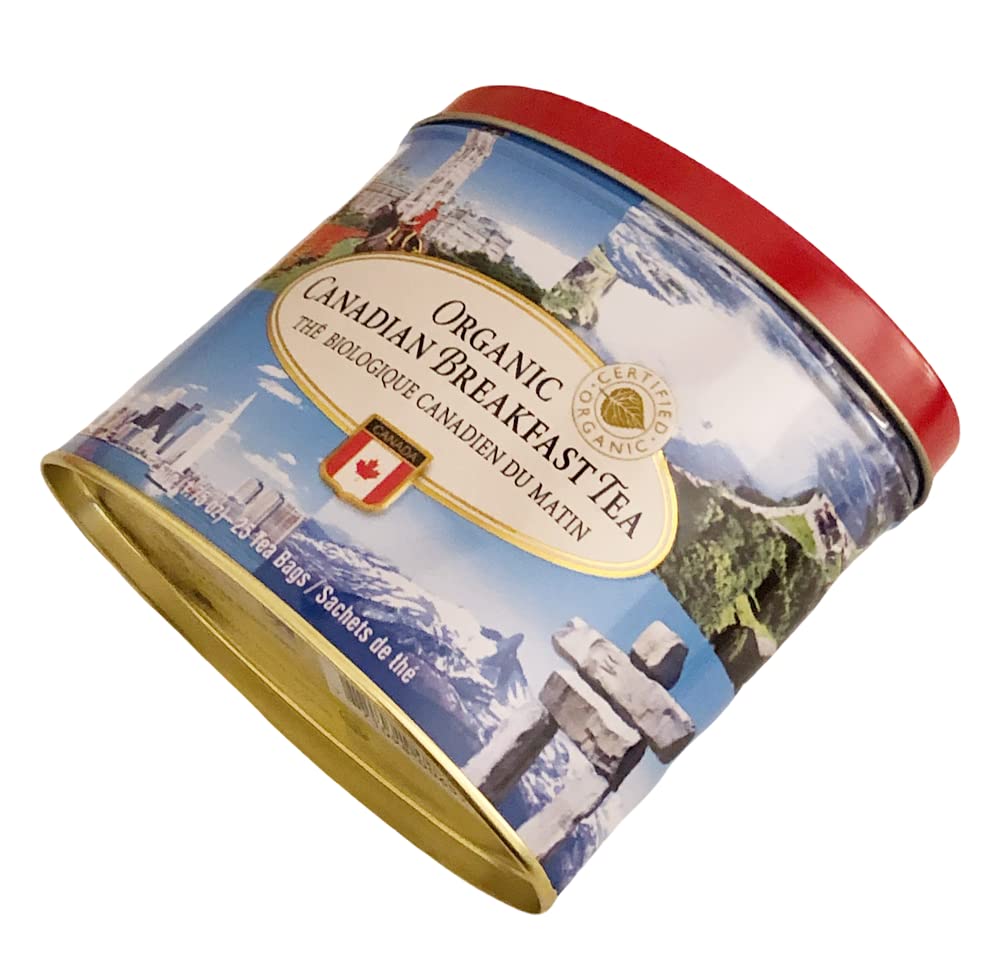 CANADA TRUE premium Ceylon Black Tea -25 Tea Bags 50g Can Package (Organic Canadian Breakfast Tea)