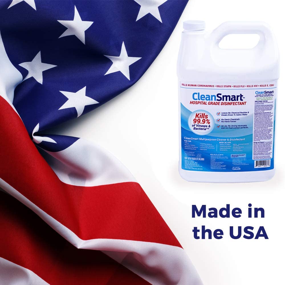 CleanSmart Hospital Disinfectant, Kills 99.9% of Viruses and Bacteria, Hypochlorous Acid Technology, EPA Registered, 23 oz, (Pack of 6) (HOCL)