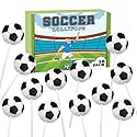 Soccer Candy Lollipops - 18 Count Individually Wrapped Suckers - Great for Soccer Party Favors - Sports Snacks - Soccer Goodie Bags - Soccer Team
