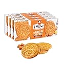 St Michel Caramel Grandes Galettes Butter Cookies Biscuits 5.29oz, Made In France, Pack of 4 Non-GMO total of 36 Butter Cookies