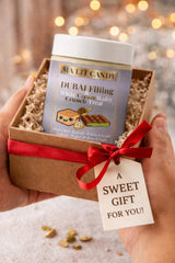 Dubai Chocolate Dessert Jar - Pistachio Kataifi White Cream Crunch with Rice Crisps - 5.2 oz - MA LIT CANDY Layered Dubai Chocolate Treat Jar - Great