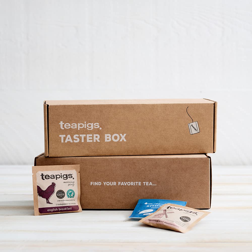 teapigs Taster Box (30 Individually Wrapped Assorted Tea Bags)