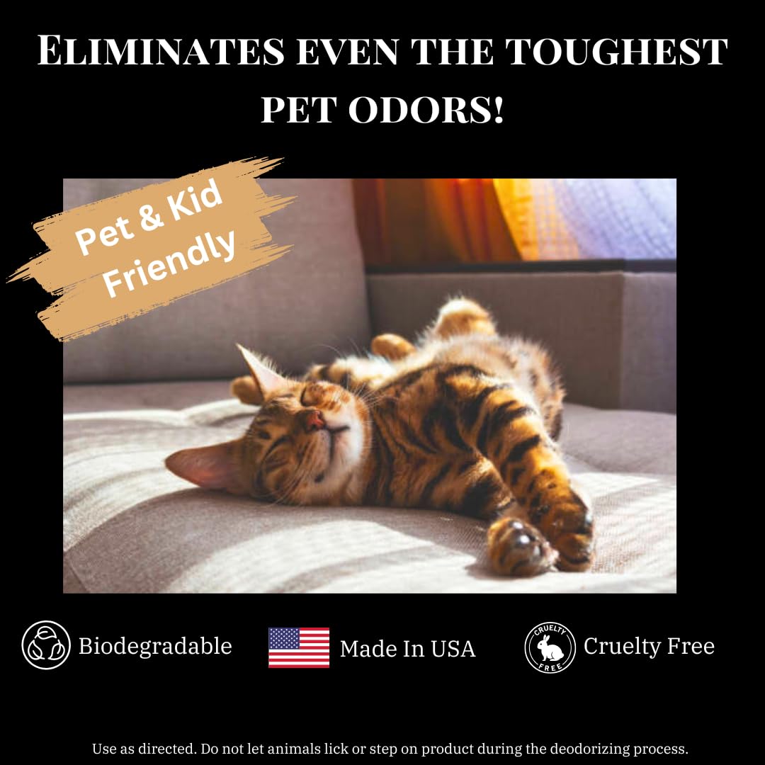 Carpet Deodorizer & Freshener Powder - Upholstery, Couch & Rug Odor Eliminator for Strong Odor & Pet Urine | Baking Soda Formula | Lilac in Full Bloom