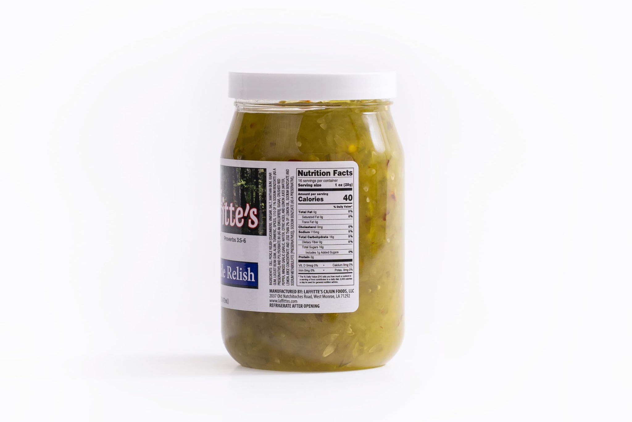 Laffitte’s Cajun Foods Gift Basket - 4 Pack Sweet & Spicy Pickles and Relish (16oz Each) | Candied Jalapeños, Jalapeño Relish, Sweet Pickle Relish