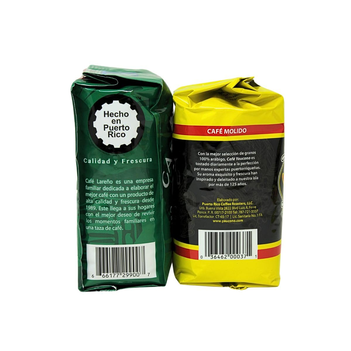 Best Seller's Puerto Rican Coffee Pack - 2 pk of Cafe Yaucono 14oz & 2 pk of Cafe Lareño 14oz