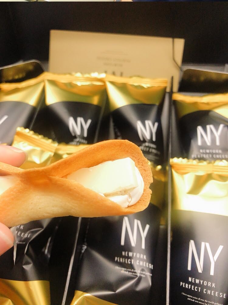 NY NEW YORK PERFECT CHEESE Cheese Roll, Cheese Cookie, Cream Sandwich Wafer Roll, Crispy Butter Cookies, Japanese Imported, Luxurious Asian Snacks