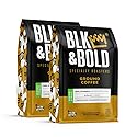 BLK & Bold Ground Coffee, Limu Ethiopia Light Roast, Single Origin, Chocolate Blueberry Honey Notes, For Drip Coffee Maker, French Press & Coffee Pot